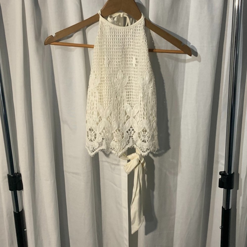 White Lace Croptop